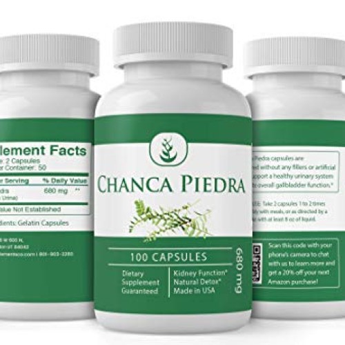 Chanca Piedra 100 Capsules Stone Breaker, Natural Extract, Kidn...