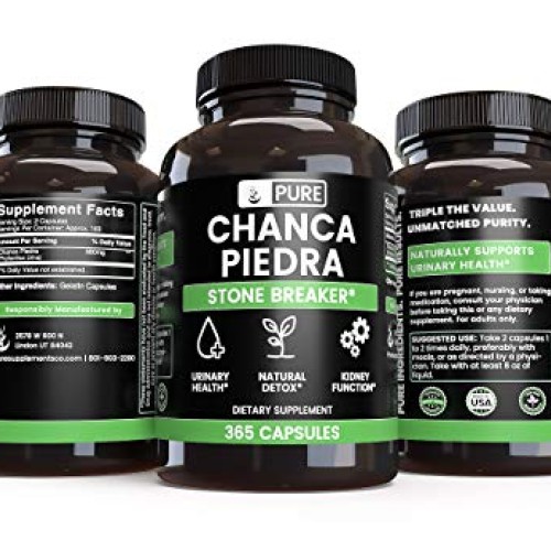 Natural Chanca Piedra Stone Breaker 365 Capsules, 680mg Serving...