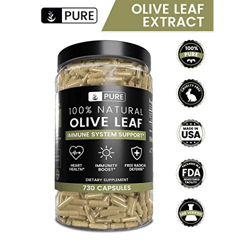 Olive Leaf, 730 Capsules, 940mg, No Magnesium or Rice Filler, Non...