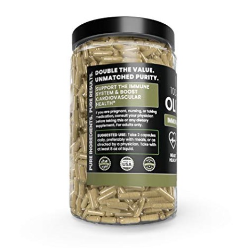 Olive Leaf, 730 Capsules, 940mg, No Magnesium or Rice Filler, Non...