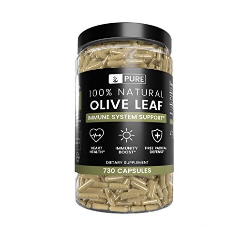 Olive Leaf, 730 Capsules, 940mg, No Magnesium or Rice Filler, Non...