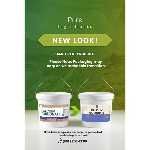 Pure Calcium Carbonate Powder 1 Gallon, 8 lb Multi-Purpose Powd...