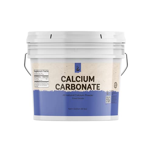 Pure Calcium Carbonate Powder 1 Gallon, 8 lb Multi-Purpose Powd...