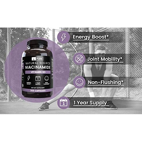 Pure Niacinamide 365 Capsules Natural & Undiluted Niacinamide ...