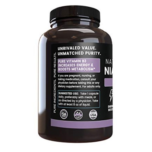 Pure Niacinamide 365 Capsules Natural & Undiluted Niacinamide ...