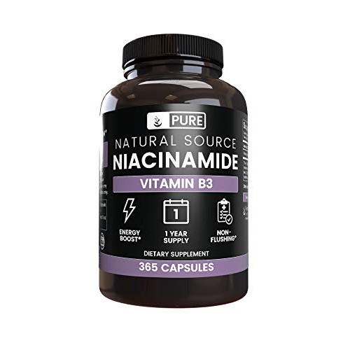 Pure Niacinamide 365 Capsules Natural & Undiluted Niacinamide ...