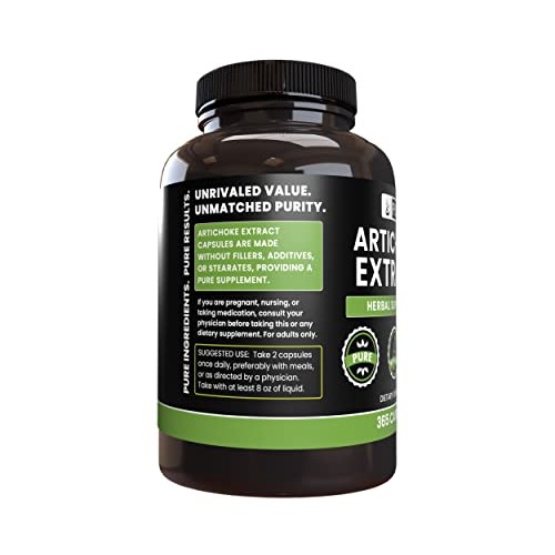 Pure Original Ingredients Artichoke Extract 365 Capsules No Mag...
