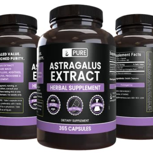 Pure Original Ingredients Astragalus 365 Capsules No Magnesium ...