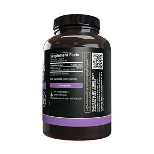 Pure Original Ingredients Astragalus 365 Capsules No Magnesium ...