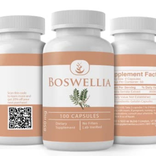 Pure Original Ingredients Boswellia 100 Capsules Always Pure, N...