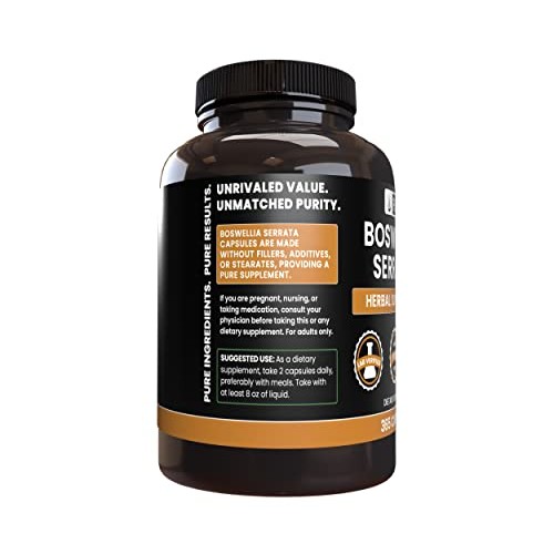 Pure Original Ingredients Boswellia Serrata 365 Capsules No Mag...
