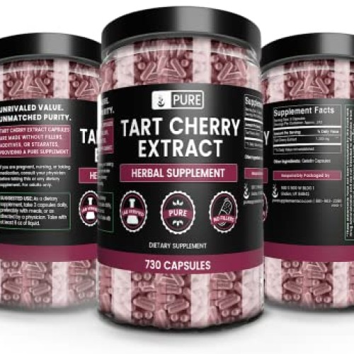 Pure Original Ingredients Tart Cherry Extract 730 Capsules No M...