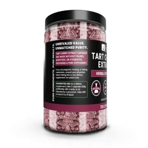 Pure Original Ingredients Tart Cherry Extract 730 Capsules No M...