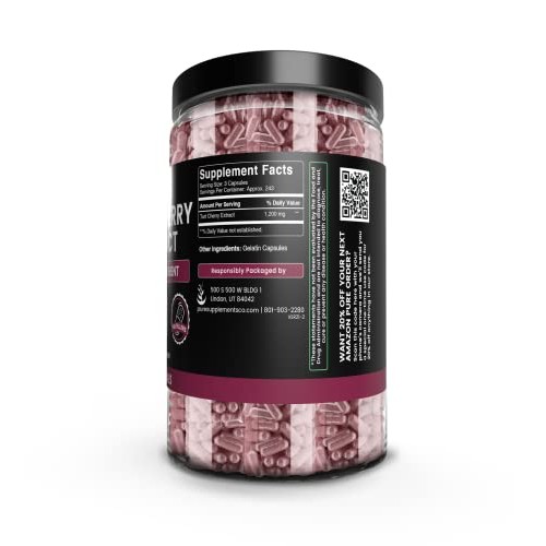 Pure Original Ingredients Tart Cherry Extract 730 Capsules No M...