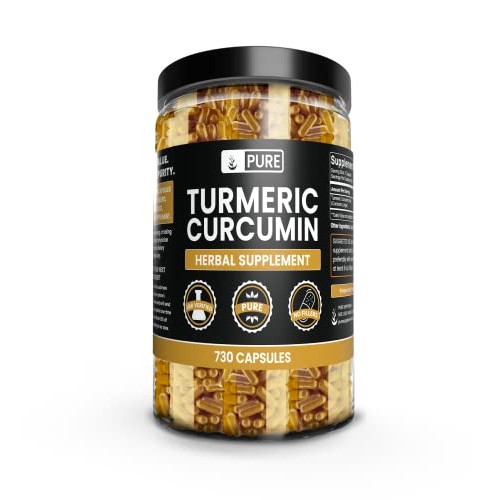 Pure Original Ingredients Turmeric Curcumin 730 Capsules No Magne...