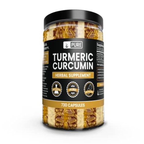 Pure Original Ingredients Turmeric Curcumin 730 Capsules No Magne...