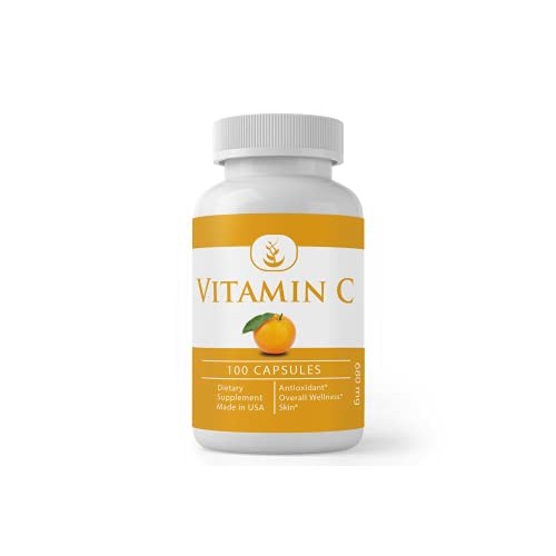 Vitamin C 100 Capsules 1000% Daily Value, Ascorbic Acid, Non-GM...