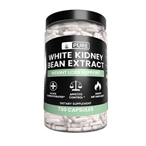 White Kidney Bean Extract, 730 Capsules, 1840mg Serving, 3 Month ...