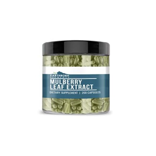 White Mulberry Leaf Extract, 200 Capsules, Premium Quality & 100%...