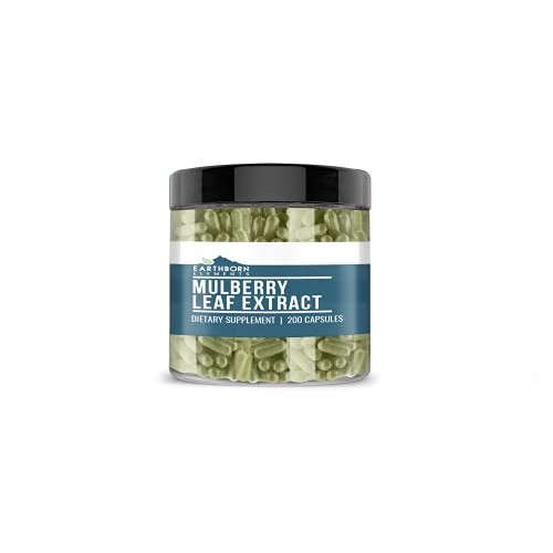 White Mulberry Leaf Extract, 200 Capsules, Premium Quality & 100%...