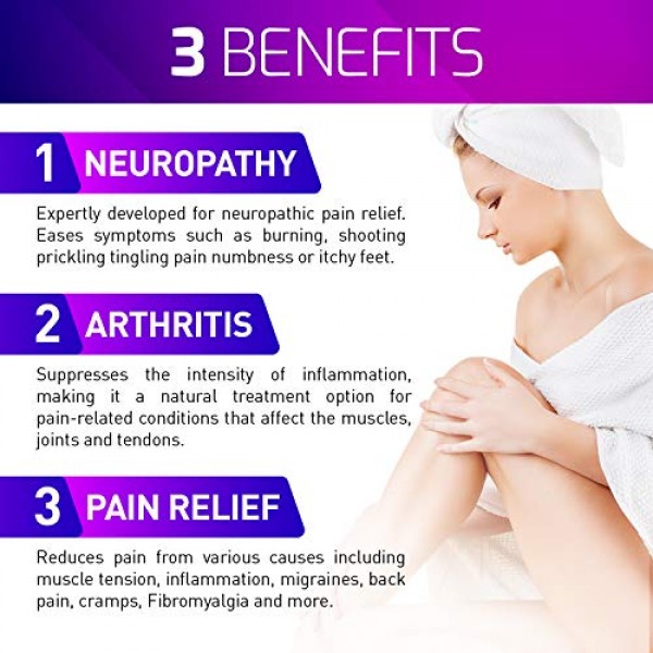 Neuropathy Nerve Pain Relief Cream - Maximum Strength Relief Crea...