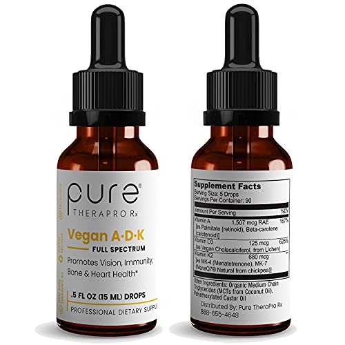 Vegan A-D-K “Full Spectrum Drops for Best Absorption | 5 Drops C...