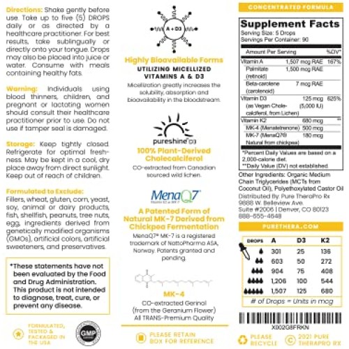 Vegan A-D-K “Full Spectrum Drops for Best Absorption | 5 Drops C...