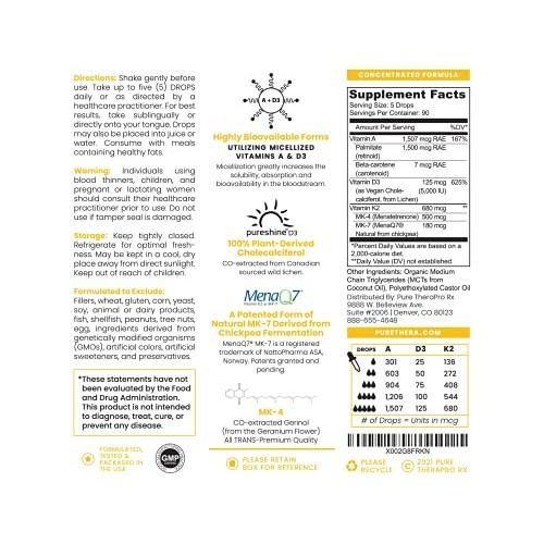 Vegan A-D-K “Full Spectrum Drops for Best Absorption | 5 Drops C...