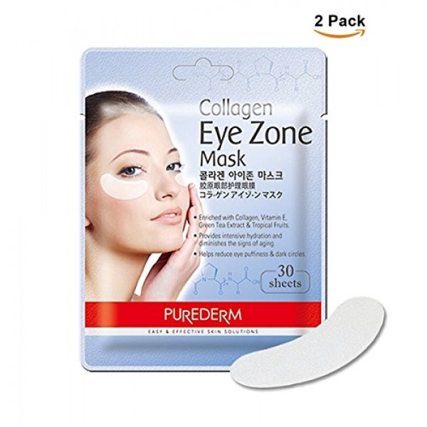 2 Pack Total 6030 in each pack Purederm Collagen Eye Zone Pad P...