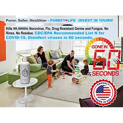 Purefypro Disinfectant Deep Cleaning Spray Set - Kills 99.9999% N...