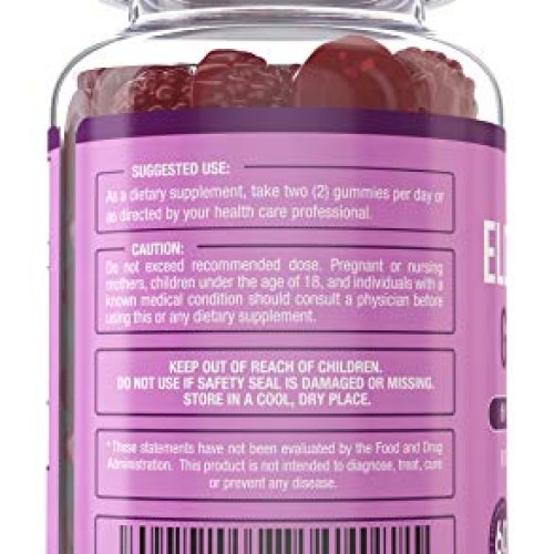 Premium Elderberry Gummies - Sambucus Elderberry Gummies for Adul...