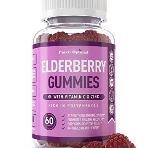 Premium Elderberry Gummies - Sambucus Elderberry Gummies for Adul...