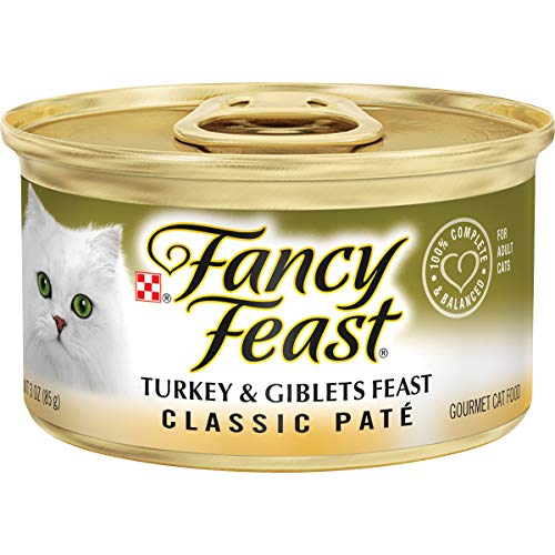 Purina Fancy Feast Grain Free Pate Wet Cat Food, Classic Pate Tur...