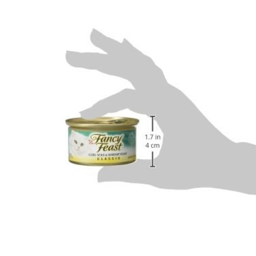 Purina Fancy Feast Grain Free Wet Cat Food Variety Pack Pate, Sea...