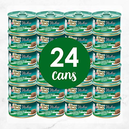 Purina Fancy Feast Gravy Wet Cat Food, Medleys Tuna & Shrimp Reci...