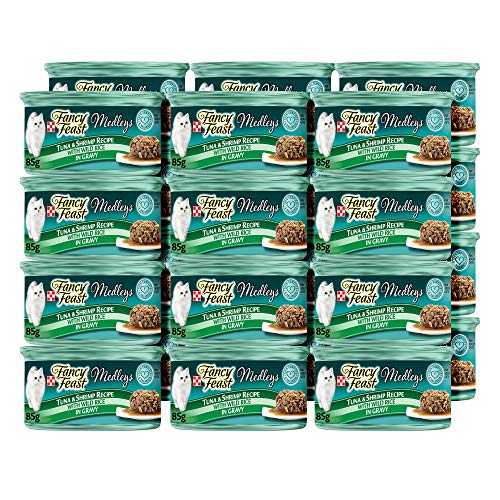 Purina Fancy Feast Gravy Wet Cat Food, Medleys Tuna & Shrimp Reci...