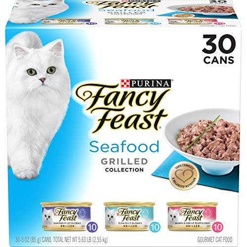 Purina Fancy Feast Gravy Wet Cat Food Variety Pack, Seafood Grill...