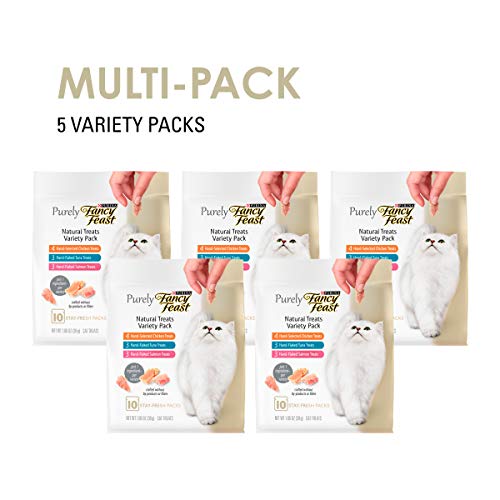 Purina Fancy Feast Natural Cat Treats Variety Pack, Purely Natura...