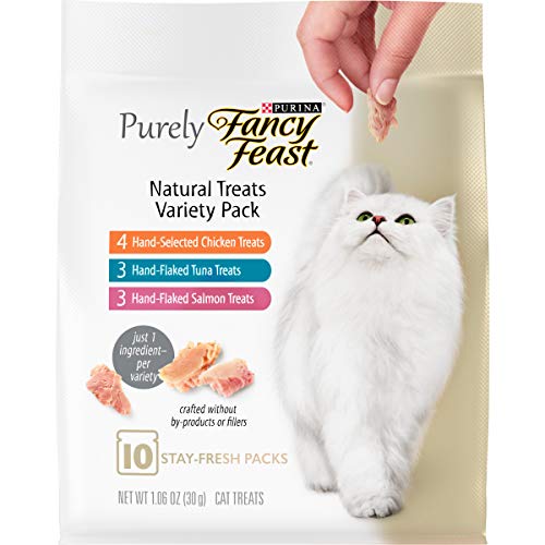 Purina Fancy Feast Natural Cat Treats Variety Pack, Purely Natura...