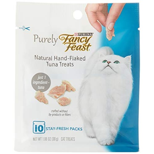 Purina Fancy Feast Purely Natural Hand-Flaked Tuna Cat Treats 1.0...