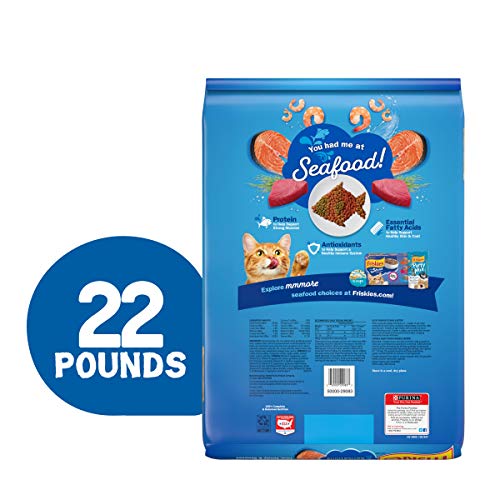 Purina Friskies Dry Cat Food, Seafood Sensations - 22 lb. Bag 00...