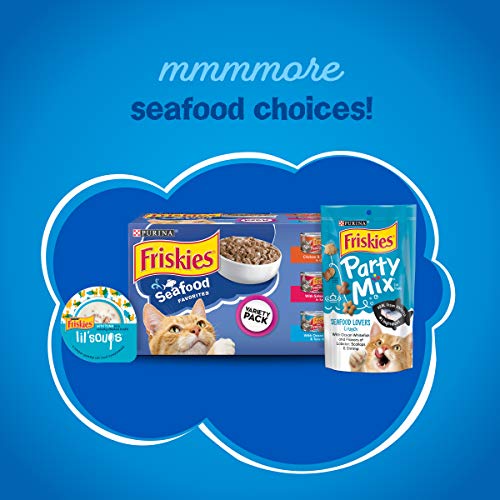 Purina Friskies Dry Cat Food, Seafood Sensations -3.15Lb Pack of 4