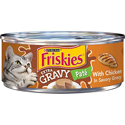 Purina Friskies Gravy Pate Wet Cat Food, Extra Gravy Pate With Ch...