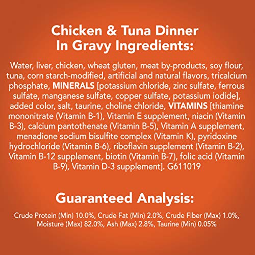 Purina Friskies Gravy Wet Cat Food, Prime Filets Chicken & Tuna D...