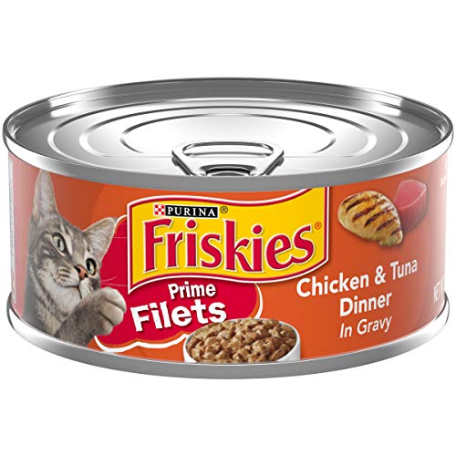 Purina Friskies Gravy Wet Cat Food, Prime Filets Chicken & Tuna D...