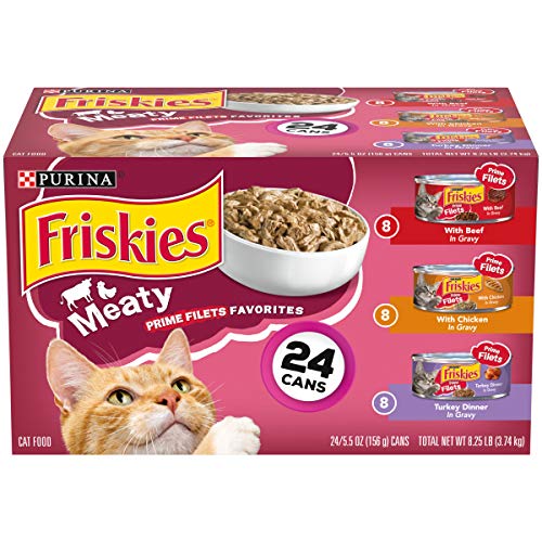 Purina Friskies Gravy Wet Cat Food Variety Pack, Prime Filets Mea...