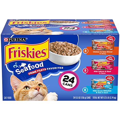 Purina Friskies Gravy Wet Cat Food Variety Pack, Seafood Prime Fi...