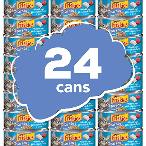 Purina Friskies Wet Cat Food, Shreds With Ocean Whitefish & Tuna ...