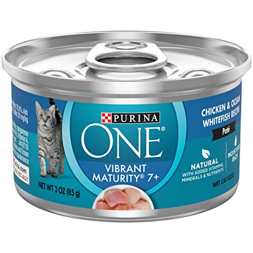 Purina ONE Grain Free, Natural Senior Pate Wet Cat Food, Vibrant ...