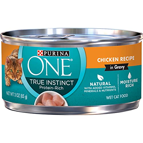 Purina ONE Natural, High Protein, Gravy Wet Cat Food, True Instin...